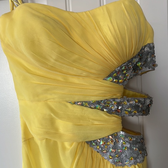 Canary Yellow Faviana Designer Dress - Picture 10 of 16